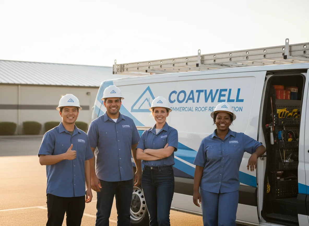 Commercial roof coating company in Rosholt, WI