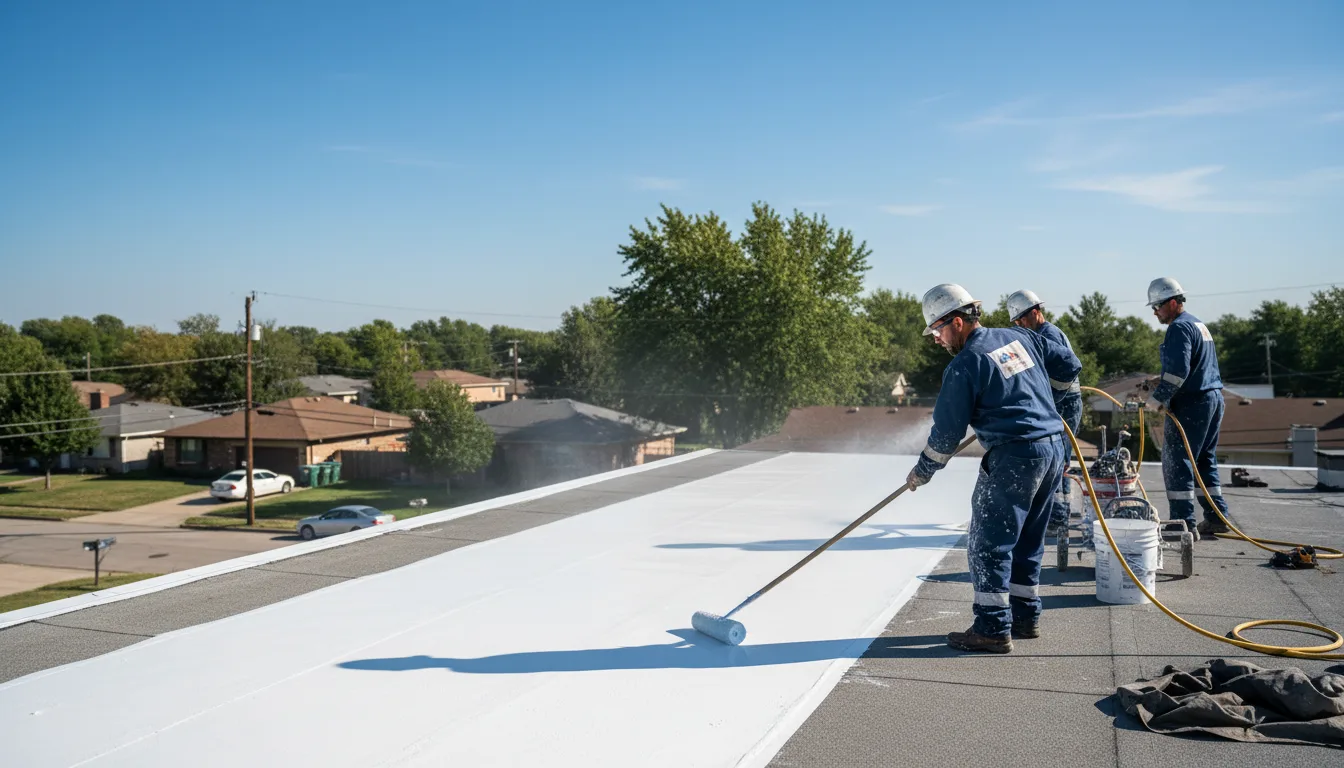 Commercial roof coating in Rosholt, WI near me